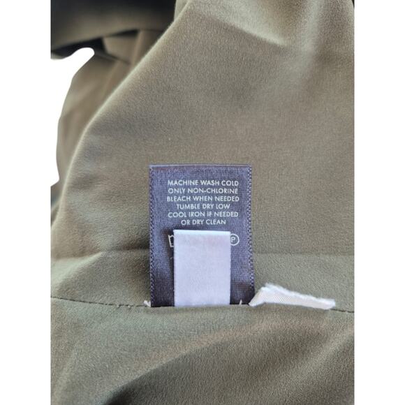 Ann Taylor Dress Size 12 Sleeveless Sheath Olive Green Office Siren Classic - Picture 5 of 9